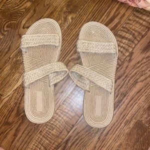 Thin beige sandals